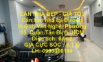 CĂN NHÀ ĐẸP - GIÁ TỐT Cần bán nhà tại Đường Huỳnh Văn Nghệ, Phường 15, Quận Tân Bình, HCM