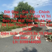 Đất Đẹp - Giá Tốt - Chính Chủ Cần Bán Lô Đất Vị Trí Đẹp Hai Mặt Tiền Nhựa Tại  Xã Tân Thạnh Đông, Củ Chi  HCM