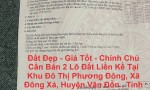 Đất Đẹp - Giá Tốt - Chính Chủ Cần Bán 2 Lô Đất Liền Kề Tại Đông Xá,Vân Đồn.