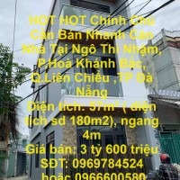 HOT HOT Chính Chủ Cần Bán Nhanh Căn Nhà Tại Ngô Thì Nhậm, P.Hoà Khánh Bắc, Q.Liên Chiểu ,TP Đà Nẵng