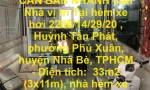 NHÀ ĐẸP - GIÁ TỐT CẦN BÁN NHANH Căn Nhà vị trí Tại huyện Nhà Bè, TPHCM