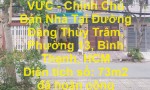 NHÀ VỊ TRÍ ĐẸP CÔNG VIÊN VUÔNG VỨC - Chính Chủ Bán Nhà Tại Đường Đặng Thùy Trâm, Phường 13, Bình Thạnh, HCM