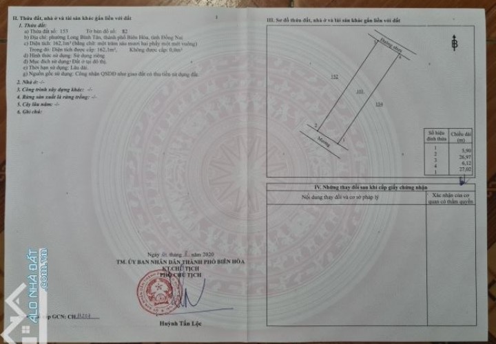 LÔ ĐẤT VỊ TRÍ ĐẸP -  GIÁ TỐT CHÍNH CHỦ Cần Bán Lô Đất Tại Tp Biên Hòa, tỉnh Đồng Nai