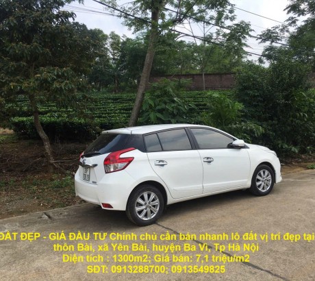 ĐẤT ĐẸP - GIÁ ĐẦU TƯ Chính chủ cần bán nhanh lô đất vị trí đẹp tại huyện Ba Vì, Tp Hà Nội