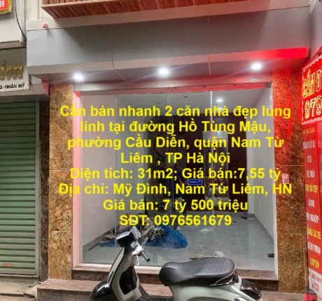 Cần bán nhanh 2 căn nhà đẹp lung linh tại quận Nam Từ Liêm, TP Hà Nội