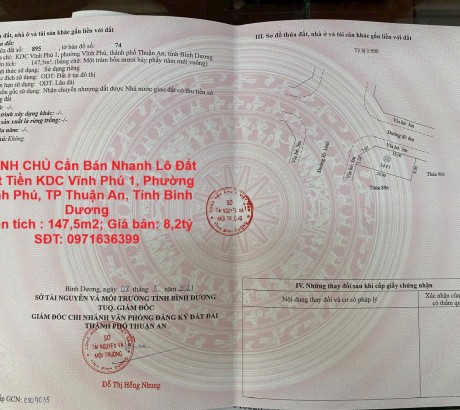 CHÍNH CHỦ Cần Bán Nhanh Lô Đất Mặt Tiền hiện có nhà cấp 4 chắc chắn đang cho thuê 10tr/1 tháng Vị Trí Tại TP Thuận An, Bình Dương