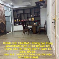 CHÍNH CHỦ CẦN BÁN NHANH Căn CC C5 Nguyễn Cơ Thạch, Khu Đô Thị Mỹ Đình 1 , Nam Từ Liêm, HÀ Nội