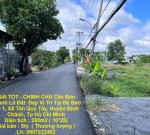GIÁ TỐT - CHÍNH CHỦ Cần Bán Nhanh Lô Đất  Đẹp Vị Trí Tại Huyện Bình Chánh, TP HCM