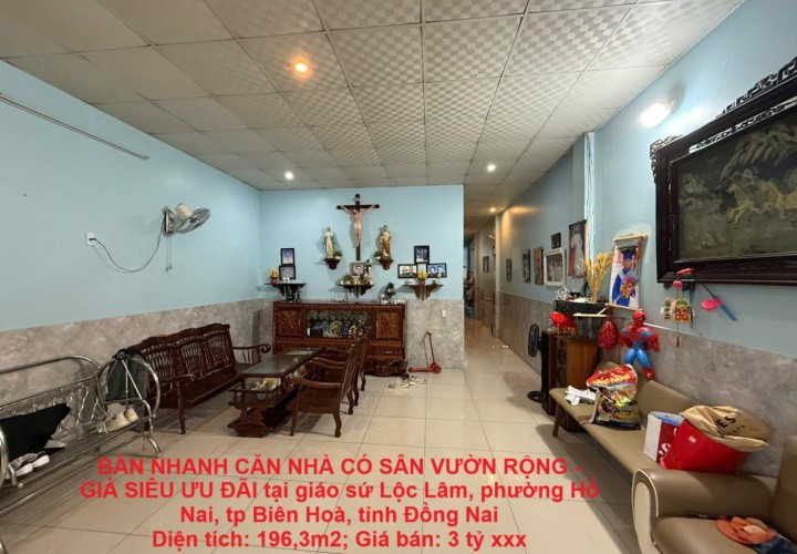 BÁN NHANH CĂN NHÀ CÓ SÂN VƯỜN RỘNG - GIÁ SIÊU ƯU ĐÃI tại Biên Hoà, Đồng Nai