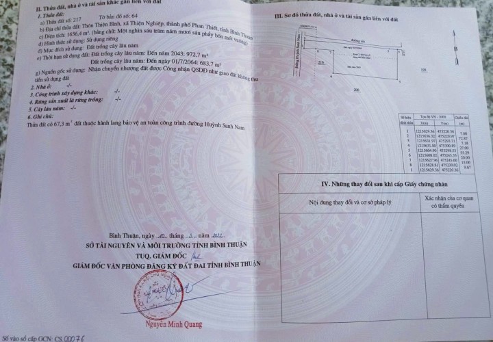 ĐẤT ĐẸP - GIÁ TỐT - Bán GẤP Lô Đất Tiềm Năng Tại Xã Thiện Nghiệp, Phan Thiết , Bình Thuận