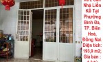 Chính Chủ Cần Bán Đất Và 2 Căn Nhà Liền Kề Tại Phường Bình Đa, TP. Biên Hoà, Đồng Nai.