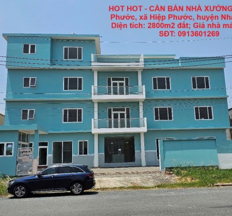 HOT HOT - CẦN BÁN NHÀ XƯỞNG KCN Hiệp Phước, xã Hiệp Phước, huyện Nhà Bè, HCM