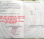 ĐẤT ĐẸP - ĐẦU TƯ SINH LỜI - Chính Chủ Cần Bán Nhanh Đất Tại Xã Phú Tâm, Châu Thành, Sóc Trăng