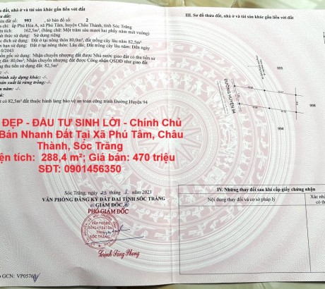 HOT! CHÍNH CHỦ BÁN GẤP lô đất biệt thự tại P.Tam Phước, TP Biên Hòa, Đồng Nai