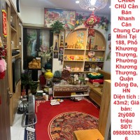 CHÍNH CHỦ Cần Bán Nhanh Căn Chung Cư Mini Tại Phường Khương Thượng, Quận Đống Đa, HN