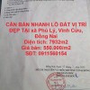 CẦN BÁN NHANH LÔ ĐẤT VỊ TRÍ ĐẸP TẠI xã Phú Lý, Vĩnh Cửu, Đồng Nai