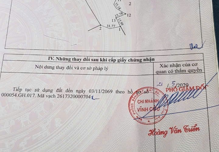 CẦN BÁN NHANH LÔ ĐẤT VỊ TRÍ ĐẸP TẠI xã Phú Lý, Vĩnh Cửu, Đồng Nai