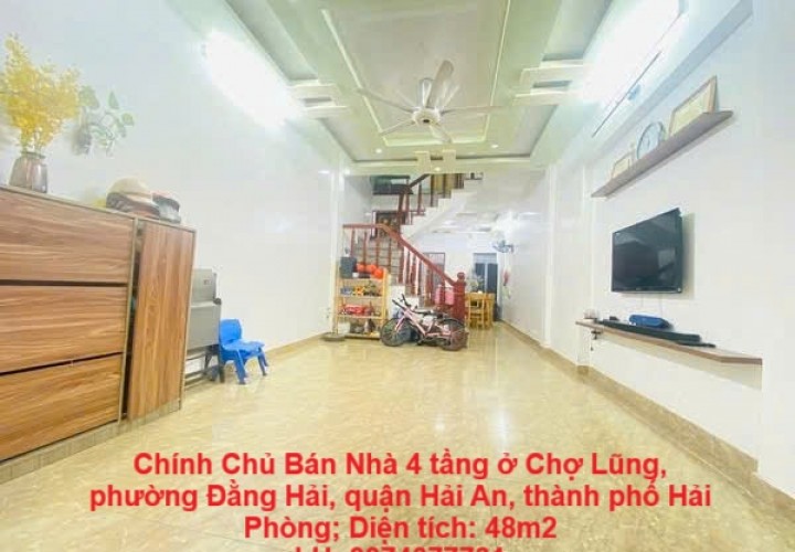 Chính Chủ Bán Nhà 4 tầng ở Chợ Lũng, phường Đằng Hải, quận Hải An, thành phố Hải Phòng