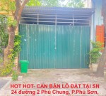 HOT HOT- CẦN BÁN LÔ ĐẤT TẠI SN 24 đường 2 Phú Chung, P.Phú Sơn, TP.Thanh Hóa,Thanh Hóa