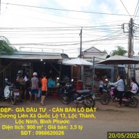 ĐẤT ĐẸP-  GIÁ ĐẦU TƯ  - CẦN BÁN LÔ ĐẤT TẠI Đường Liên Xã Quốc Lộ 13, Lộc Thành, Lộc Ninh, Bình Phước