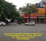 Chính Chủ Cần Bán Đất Có Nhà Đầu Ve 2 Mặt Tiền Tại Số 37 Đường Nguyễn Trãi, P. Ba Đình, Thanh Hóa