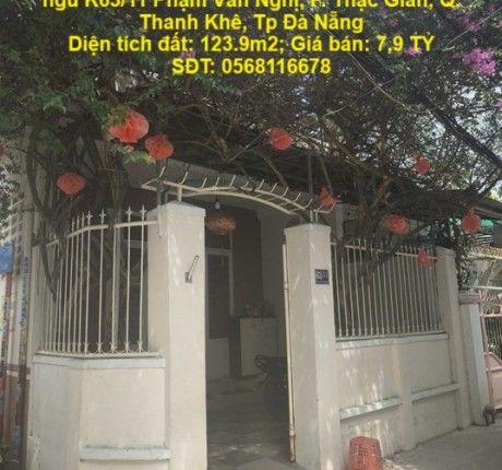 NHÀ ĐẸP- GIÁ TỐT CẦN BÁN NHÀ ĐẸP 3 phòng ngủ - Ngay TRUNG TÂM THANH KHÊ, TP ĐÀ NẴNG