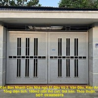 Chính Chủ Cần Bán Nhanh Căn Nhà ngõ 61 Đẩu Vũ 2, Văn Đẩu, Kiến An, Hải Phòng
