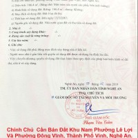 Chính Chủ  Cần Bán Đất Khu Nam Phường Lê Lợi Và Phường Đông Vĩnh, Thành Phố Vinh, Nghệ An.
