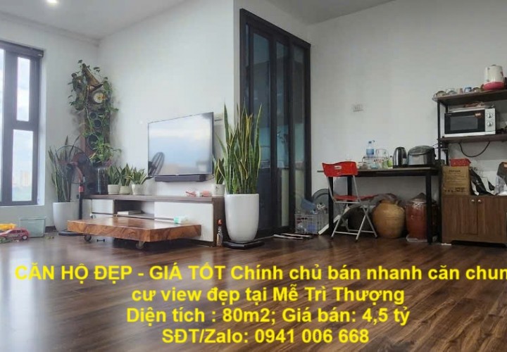 CĂN HỘ ĐẸP - GIÁ TỐT Chính chủ bán nhanh căn chung cư view đẹp tại Mễ Trì Thượng - trung tâm Nam Từ Liêm