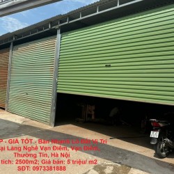 ĐẤT ĐẸP - GIÁ TỐT - Bán Nhanh Lô Đất Vị Trí Đẹp Tại Làng Nghề Vạn Điểm, Vạn Điểm, Thường Tín, Hà Nội