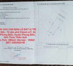 CHÍNH CHỦ CẦN BÁN LÔ ĐẤT VỊ TRÍ ĐẮC ĐỊA - huyện Phong Điền, THỪA THIÊN HUẾ