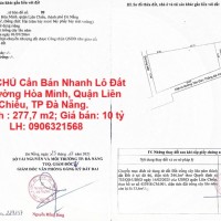 CHÍNH CHỦ Cần Bán Nhanh Lô Đất Tại Phường Hòa Minh, Quận Liên Chiểu, TP Đà Nẵng.