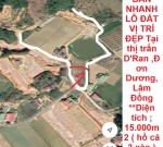 ĐẤT ĐẸP - GIÁ ĐẦU TƯ - CẦN BÁN NHANH LÔ ĐẤT VỊ TRÍ ĐẸP Tại thị trấn  D'Ran ,Đơn Dương, Lâm Đồng