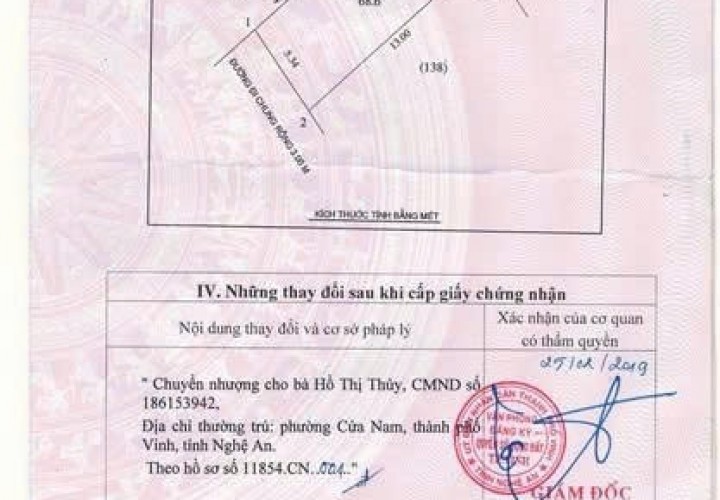 HOT HOT – CHÍNH CHỦ CẦN BÁN LÔ ĐẤT  TẠI 7 NGÁCH 9/18, đường Trần Tấn, P.Hưng Lộc TP. Vinh, Nghệ An