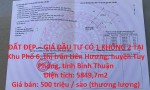 ĐẤT ĐẸP – GIÁ ĐẦU TƯ CÓ 1 KHÔNG 2 TẠI  Thị Trấn Liên Hương, Tuy Phong