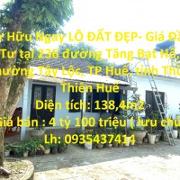 Sở Hữu Ngay LÔ ĐẤT ĐẸP- Giá Đầu Tư tại TP Huế, tỉnh Thừa Thiên Huế