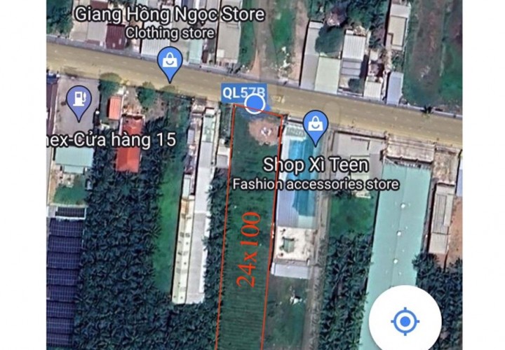ĐẤT ĐẸP - GIÁ TỐT - Cần Bán Nhanh Lô Đất Mặt Tiền QL57B - Châu Thành - Bến Tre
