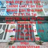 NHÀ ĐẸP - GIÁ TỐT - CHÍNH CHỦ Cần Bán Nhanh Căn Nhà Hẻm ÔTô Vị Trí Tại Huyện Nhà Bè , TP HCM