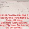 CHÍNH CHỦ Cần Bán Căn Nhà 3 Tầng Mới - Đẹp Đường Trung Nghĩa 9, Liên Chiểu, Đà Nẵng