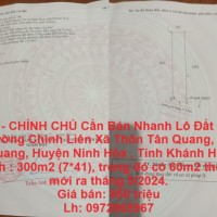 GIÁ TỐT - CHÍNH CHỦ Cần Bán Nhanh Lô Đất Đẹp Trên Trục Đường Chính Liên Xã  Vị Trí Tại Tỉnh Khánh Hòa