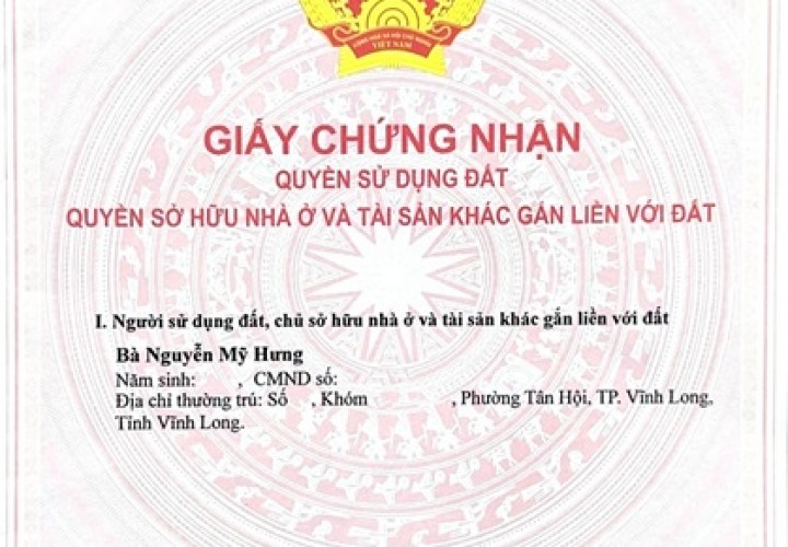 CHÍNH CHỦ Bán Nhà Và Đất Tại Phường Tân Hội, TP. Vĩnh Long