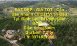 ĐẤT ĐẸP - GIÁ TỐT - Cần Bán Nhanh Lô Đất Vị Trí Đẹp Tại  Đinh Lạc, Di Linh, Lâm Đồng