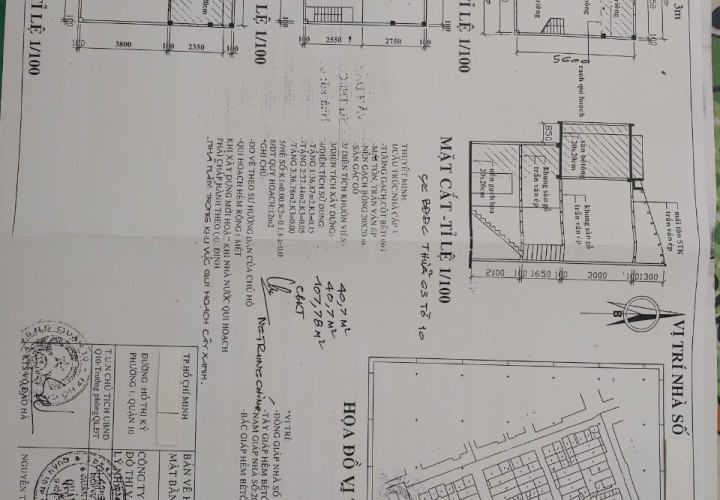 NHÀ CĂN GÓC - Chính Chủ CẦN BÁN Căn Nhà Tại đường Hồ Thị Kỷ,  Phường 1, Quận 10, HCM