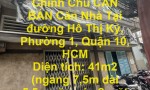 NHÀ CĂN GÓC - Chính Chủ CẦN BÁN Căn Nhà Tại đường Hồ Thị Kỷ,  Phường 1, Quận 10, HCM