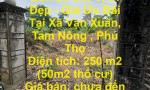 Chính Chủ Cần Bán Lô Đất Vị trí Đẹp - Giá Ưu Đãi Tại Xã Vạn Xuân, Tam Nông , Phú Thọ