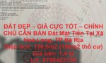 ĐẤT ĐẸP – GIÁ CỰC TỐT – CHÍNH CHỦ CẦN BÁN Đất Mặt Tiền Tại Xã Hoà Long, TP Bà Rịa