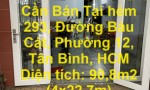 NHÀ ĐẸP - GIÁ TỐT - Chính Chủ Cần Bán Tại hẻm 293, Đường Bàu Cát, Phường 12, Tân Bình, HCM