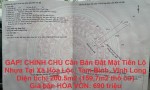 GẤP! CHÍNH CHỦ Cần Bán Đất Mặt Tiền Lộ Nhựa Tại Xã Hòa Lộc, Tam Bình, Vĩnh Long