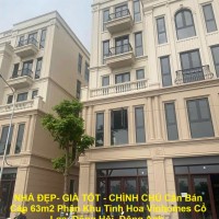 NHÀ ĐẸP- GIÁ TỐT - CHÍNH CHỦ Cần Bán Căn 63m2 Phân Khu Tinh Hoa Vinhomes Cổ Loa, Đông Hội, Đông Anh.