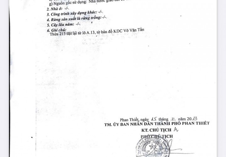 ĐẤT ĐẸP – GIÁ ĐẦU TƯ - CẦN BÁN LÔ ĐẤT A13 KDC VÕ VĂN TẦN Ở P. Phú Trinh, TP. Phan Thiết, Bình Thuận